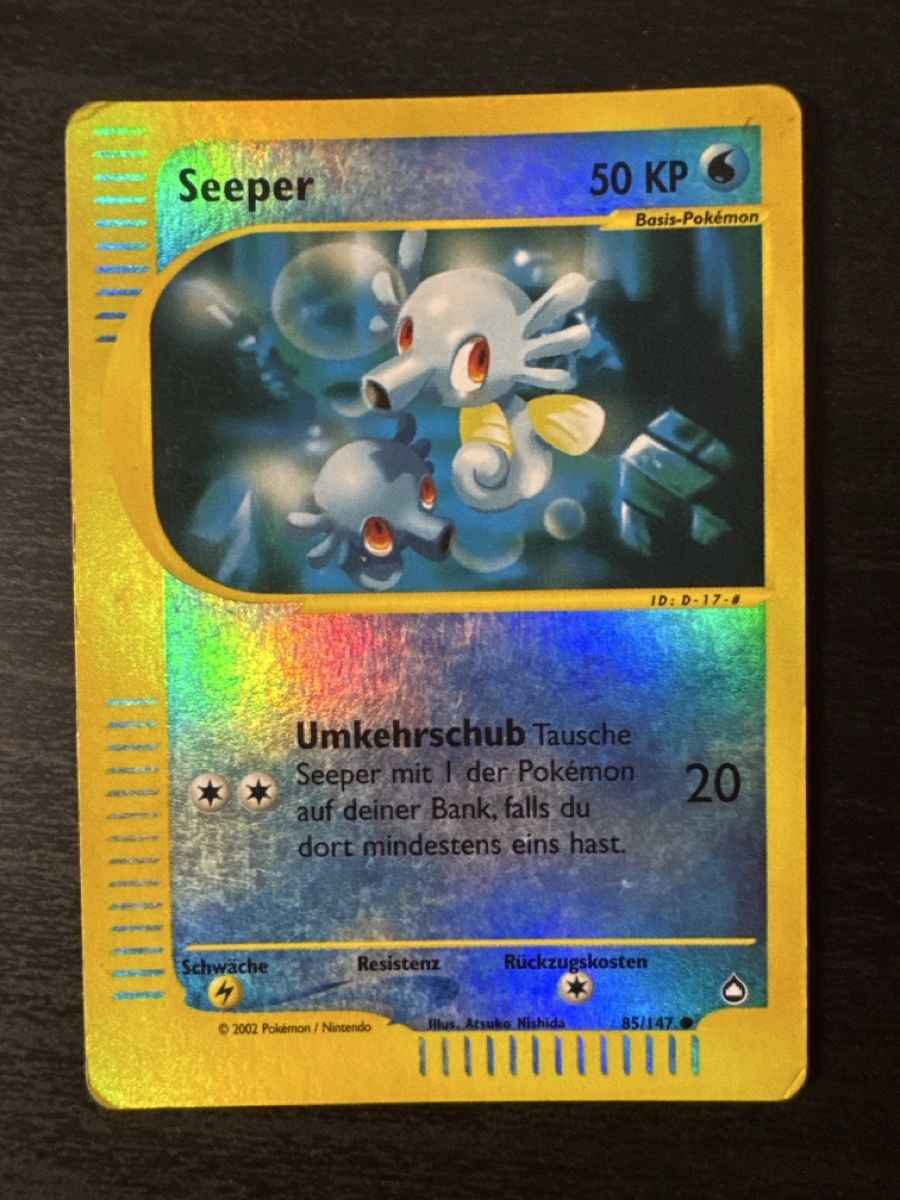 Pokémon Cartes à collectionner: VINTAGE REVERSE HOLO bundle Quappo-Gallopa-Seeper  – D'occasion à Belprahon par Rob_ain 2