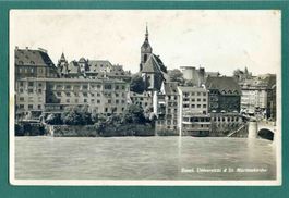 Basel,Universität und St.Martinskirche, um 1920, gelaufen