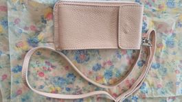 Pochette téléphone + portemonnaie cuir