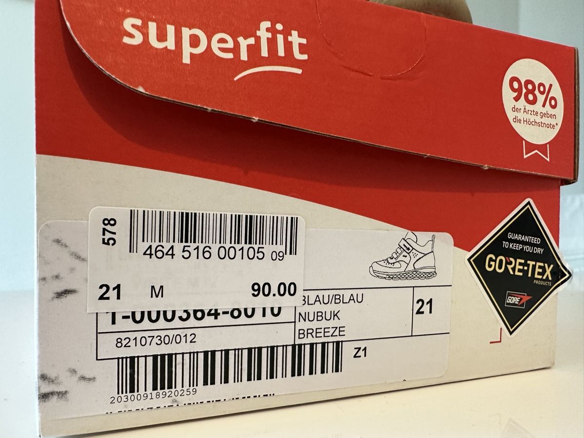 Superfit Schuhe für Jungen: Turnschuhe Superfit Breeze, Goretex, Gr 21 – Gebraucht aus Zürich von Freudefant 5
