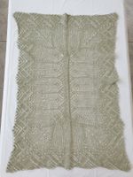 Tischdecke gestrickt lindgrün 98 x 60  cm Kunststricken