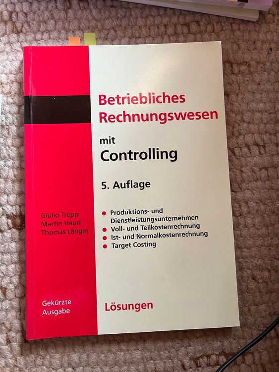 Betriebliches Rechnungswesen Mit Controlling | Kaufen Auf Ricardo