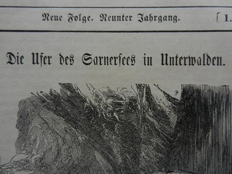 Incisioni: Die Ufer des Sarnersees in Unterwalden – Usato da Risch venduto da Antikfee 2