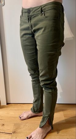 OXXY Damenhose Khaki Oliv Gr.38 Top Zustand - Herbst!