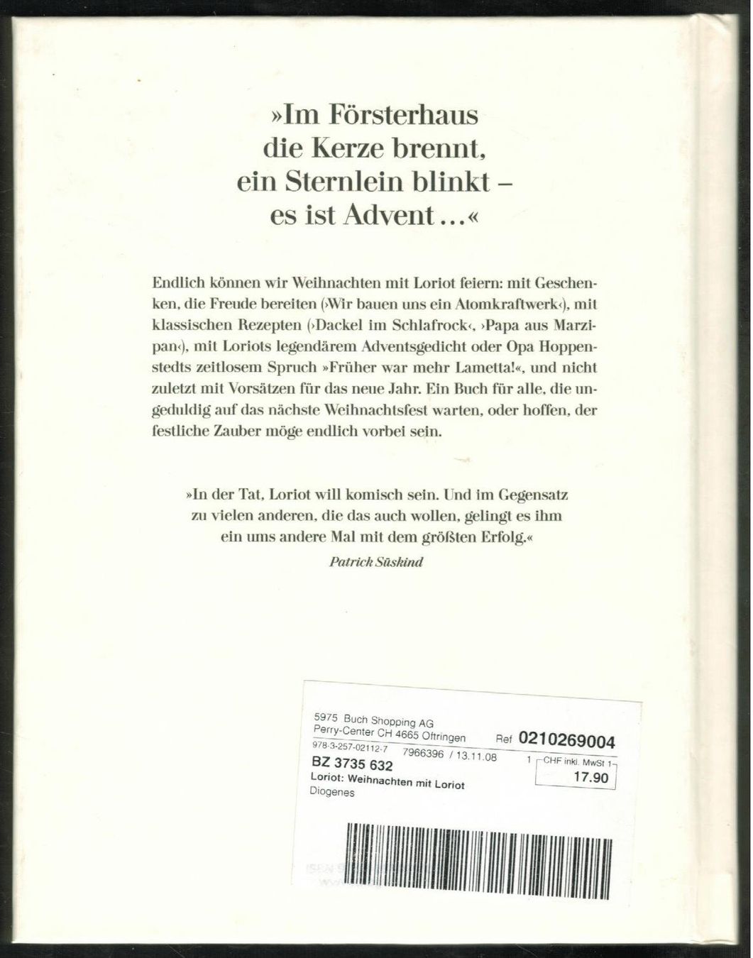 Livres: Weihnachten mit Loriot     * – D'occasion à Zürich par tol_b7c7 1