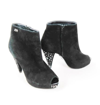 Miss Sixty Damen  Stiefeletten Wildleder Pumps/shwarz/ Gr.36