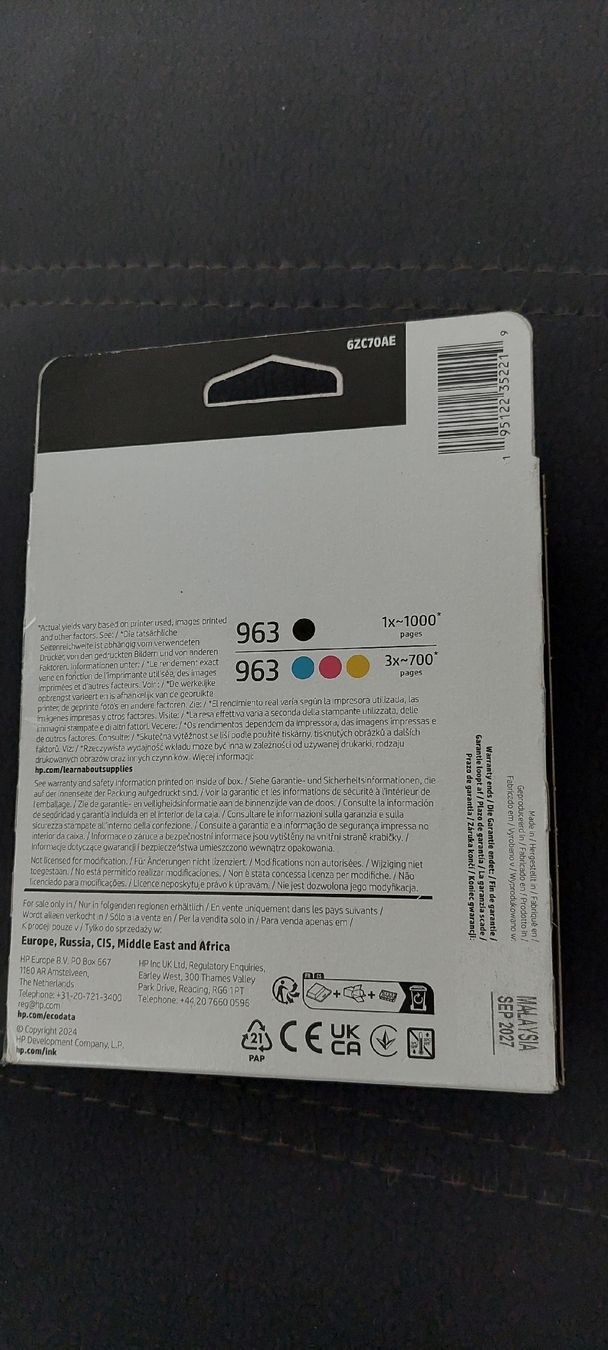 Hewlett Packard Cartucce per stampanti & toner: HP original Tinten Patronen – Nuovo e nell'imballaggio originale da Muri AG venduto da nindo1 2