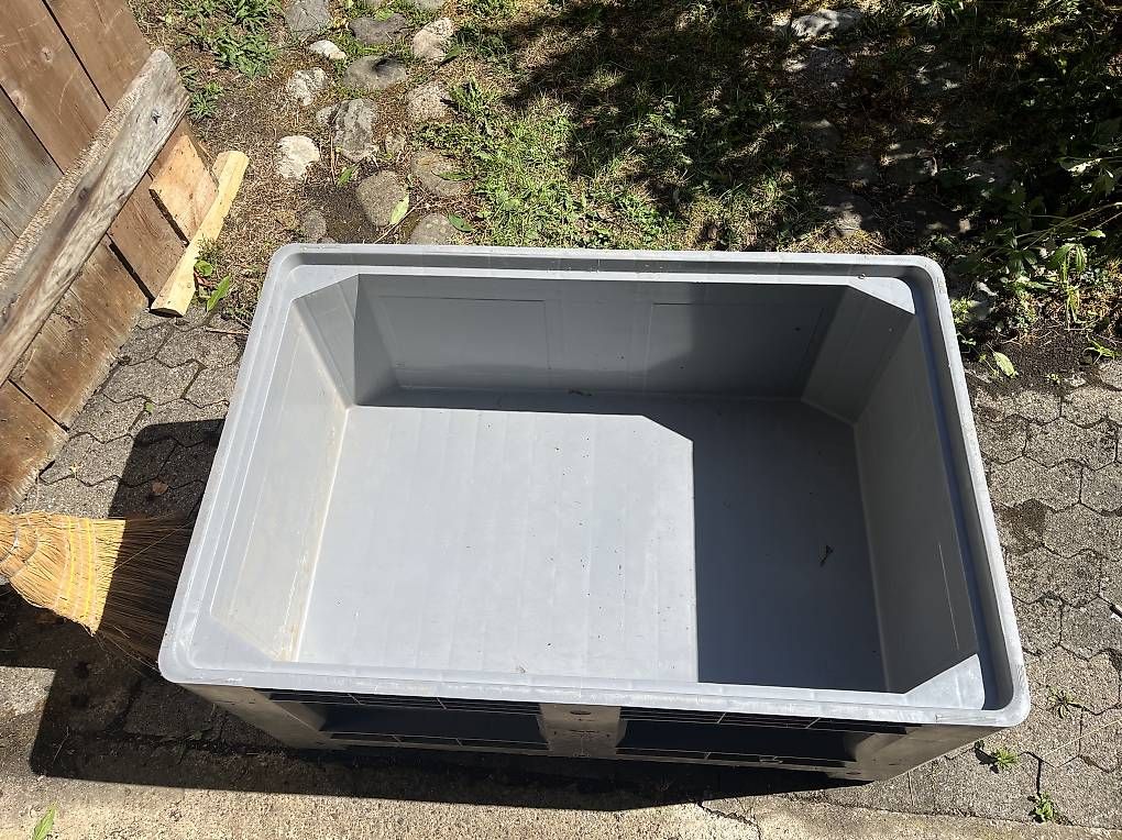 Conteneurs de construction: Palettenbox Lebensmittelecht 470l, HDPE – D'occasion à Endingen par benjaminsteiner 1