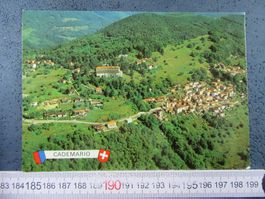 CADEMARIO SOPRA LUGANO TICINO AK LUFTBILD AERO-FOTO