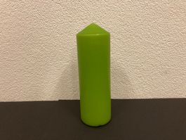 Kerze 28 x 9 cm, hell-grün, ca. 1,55 Kilo