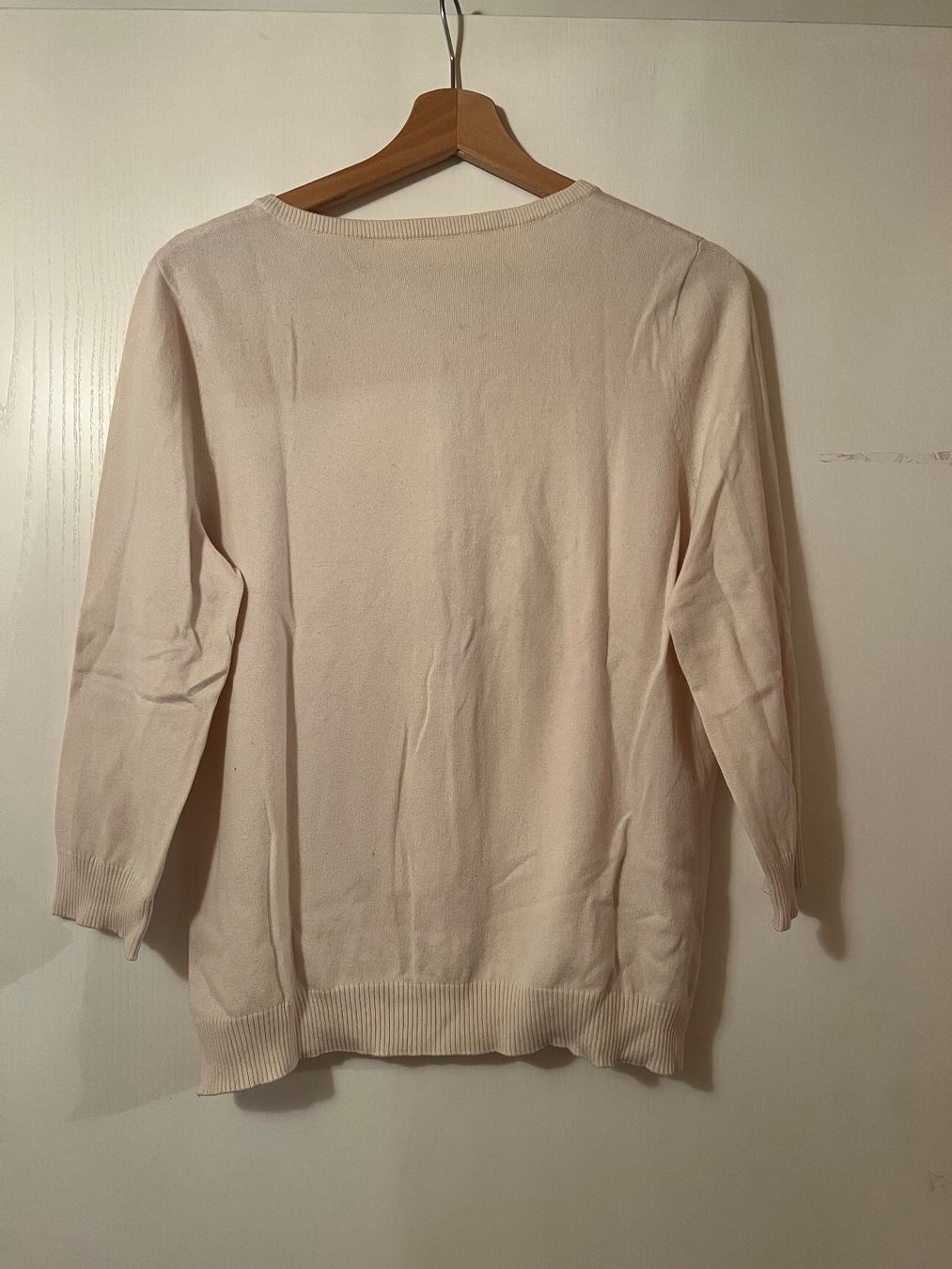 Giacche: Damen Strickjacke beige / weiss Grösse S/M – Usato da Ruggell venduto da Malbuntiger01 1