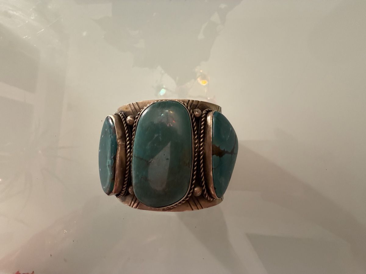 Bracciali & Braccialetti: Armband Native American mit Türkis und Silber – Usato da Jona venduto da HappyHappyHappyHappy 3