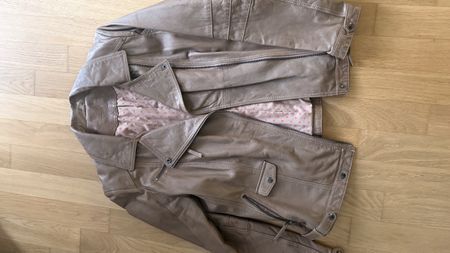 Braune Neue LederJacke Damen