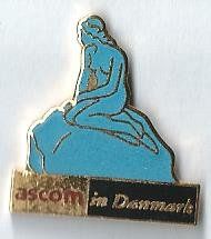 Placchette & Badge: Ascom, Meerjungfrau, Dänemark – Usato da Hinterkappelen venduto da Schampus