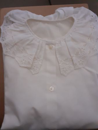 Vintage Bluse mit Spitze, Grösse ca. 176 
