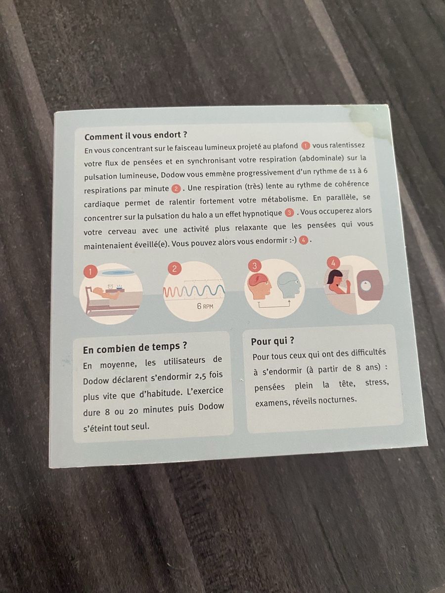Attrezzature mediche: Dodow appareil pour mieux dormir – Nuovo (secondo la descrizione) da Grolley venduto da laitue_21 2