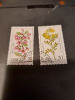 Timbres DDR, Fleurs, Botanique - Lot de 2 beaux timbres!