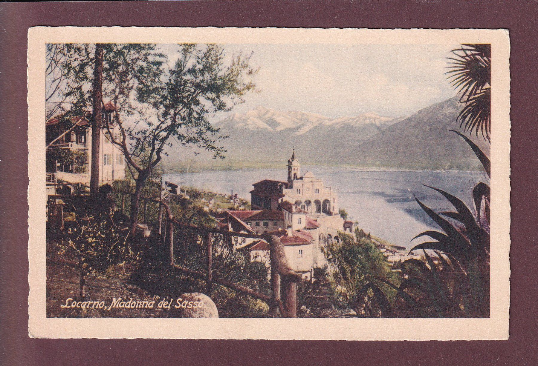 Cartoline postali: LOCARNO - Madonna del Sasso – Usato da Pully venduto da nicecards