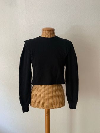 Cropped Sweatshirt schwarz - XS