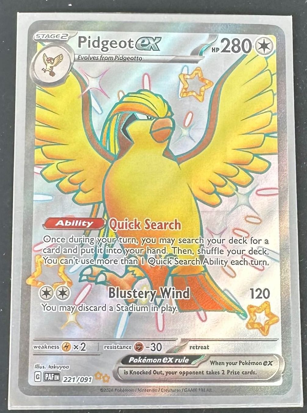 Pokémon Carte collezionabili: Pidgeot ex 221/091 Englisch Pokémon – Nuovo (secondo la descrizione) da Dübendorf venduto da TrimTrend 1