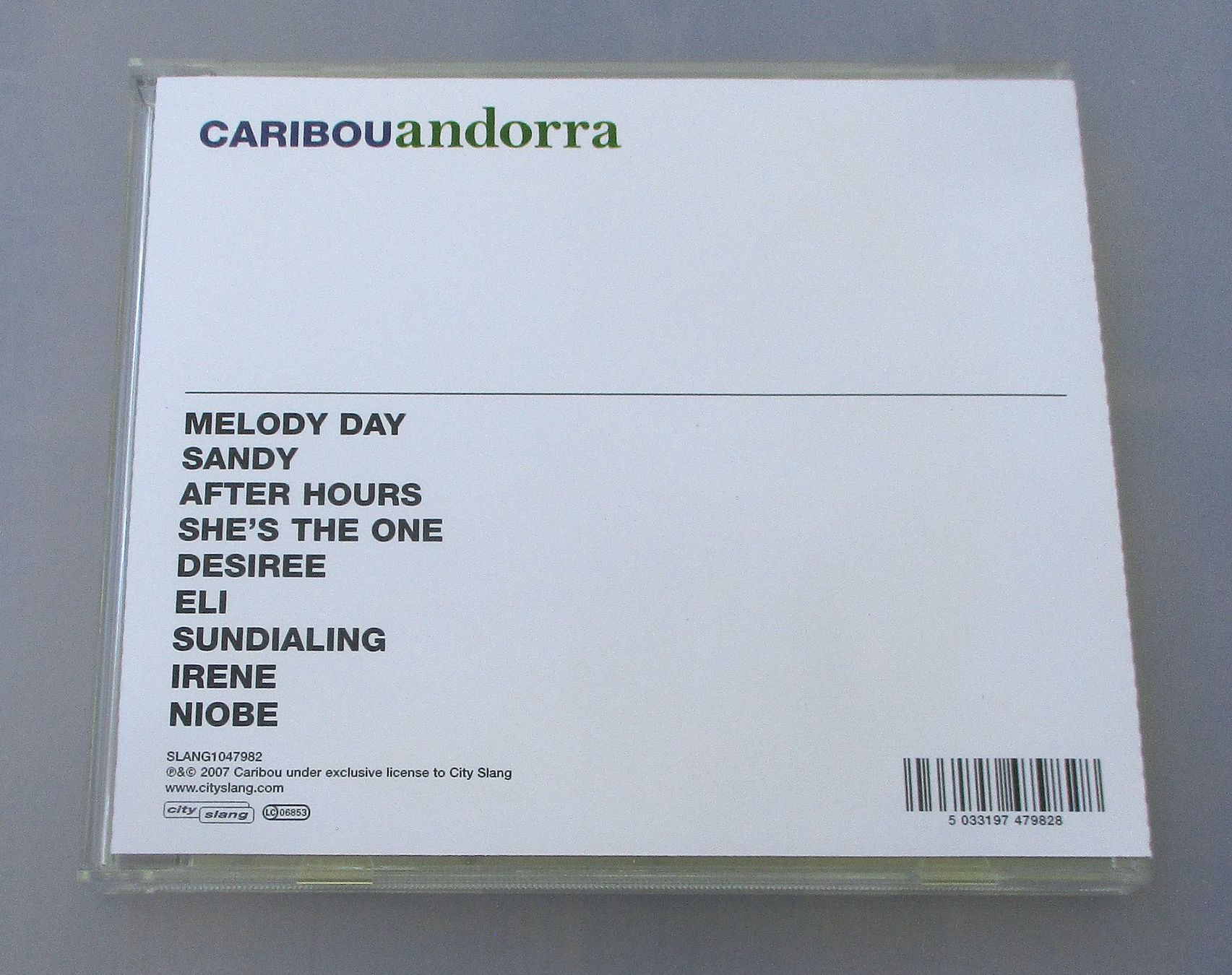 CD: CARIBOU - Andorra – Usato da Wattwil venduto da Muriel11 1
