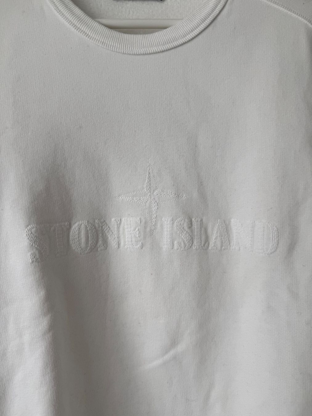 Stone Island Maglioni & Felpe: Stone Island Pullover, Weiss, Top Zustand, Grösse S – Nuovo (secondo la descrizione) da Chur venduto da schoel 2
