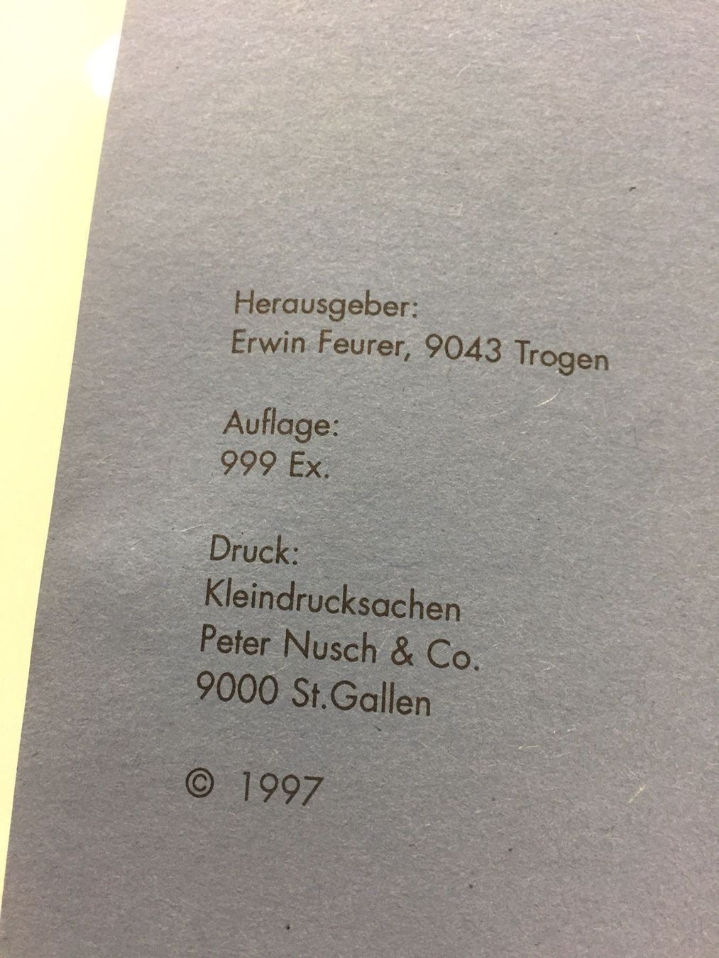 Bücher: Hans Krüsi Tagebüchlein Faksimile – Gebraucht aus Frasnacht von Kulturpalast 2
