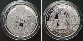 TSCHECHISCHE REP. 200 Korun 2015, 750 Jahre Budweis, PP