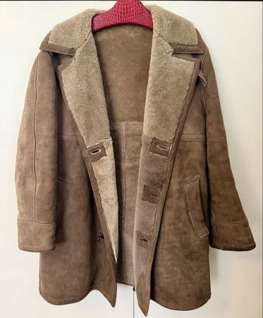 Lammfellmantel / Shearling / Herrenmantel / Mode