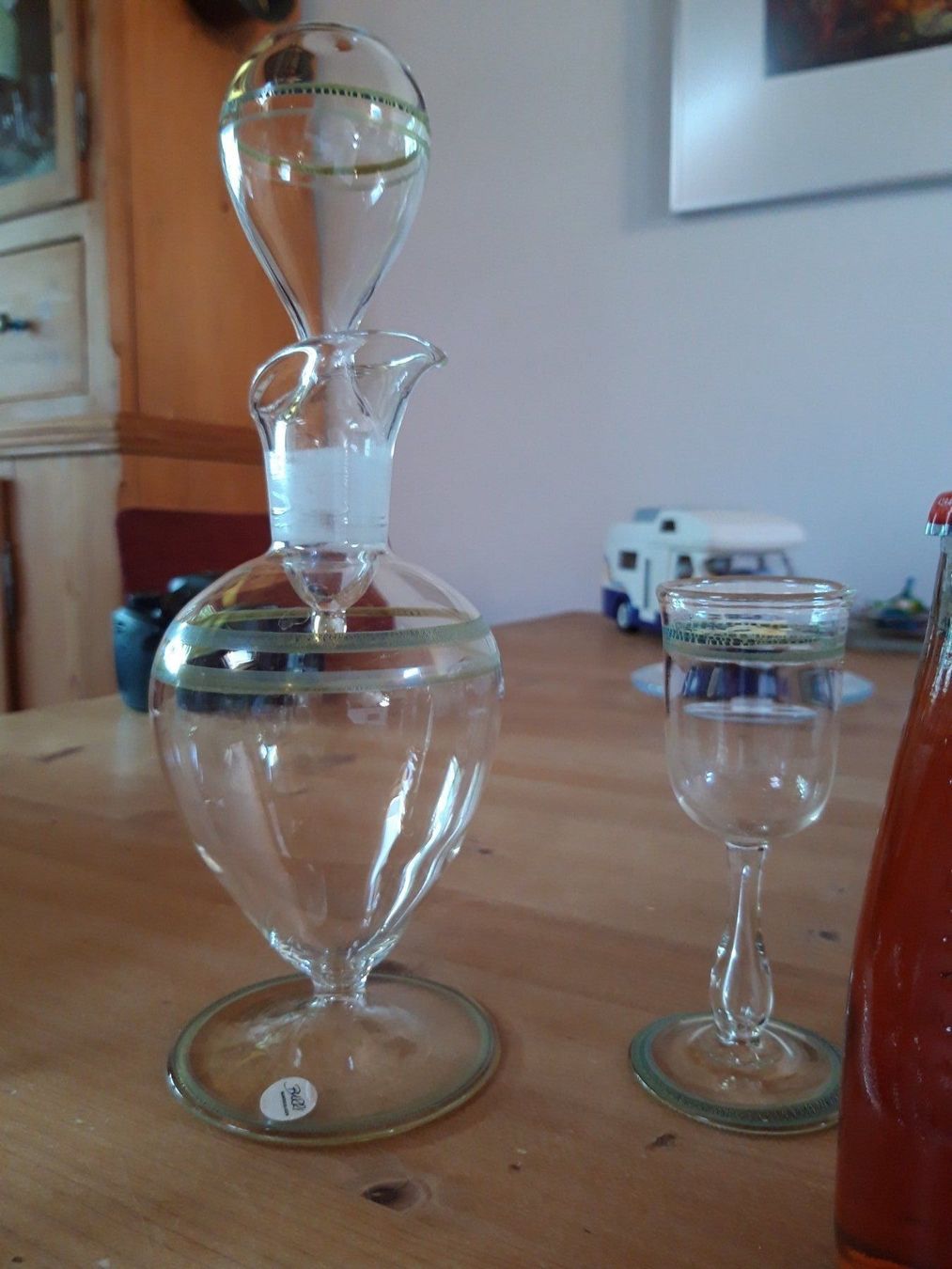 Caraffe: Karaffe & 4 Gläser _burri, handmade – Usato da Näfels venduto da gil_sindamel 1