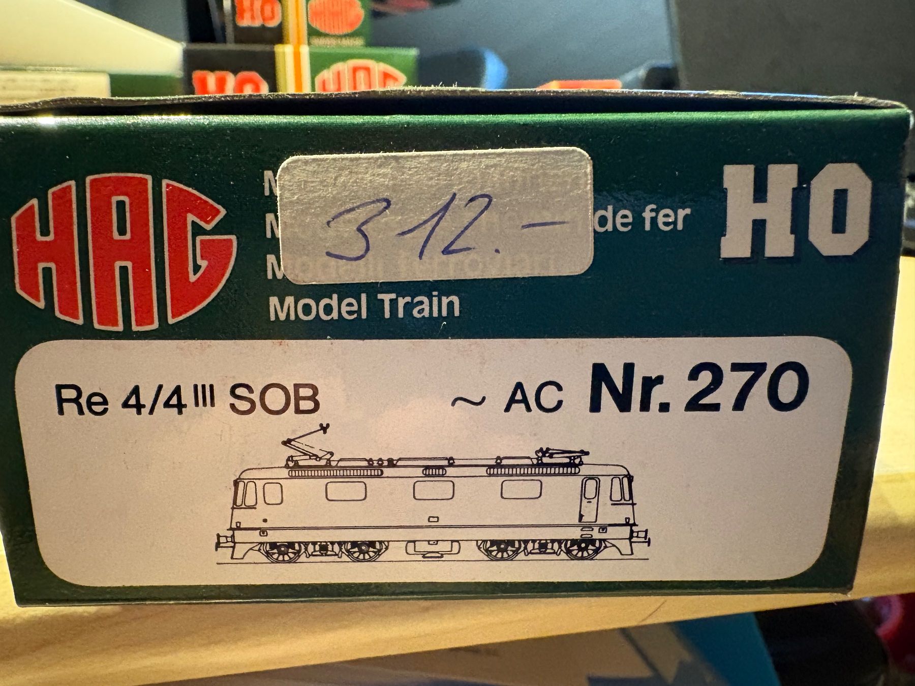 Hag Trains électriques: Hag 270   Re4/4III SOB – Neuf avec emballage d'origine à Corcelles Payerne par Pierre66 8