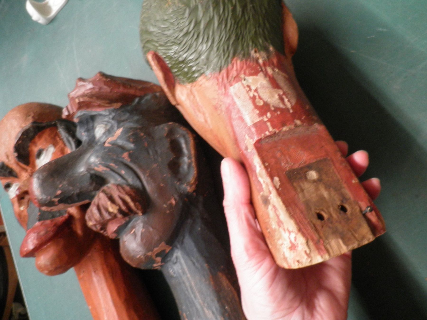 Holzartikel: Holzköpfe uralt – Gebraucht aus Rohrbach von chri2009 2