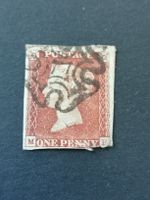 One Penny red 1841, Platte 9