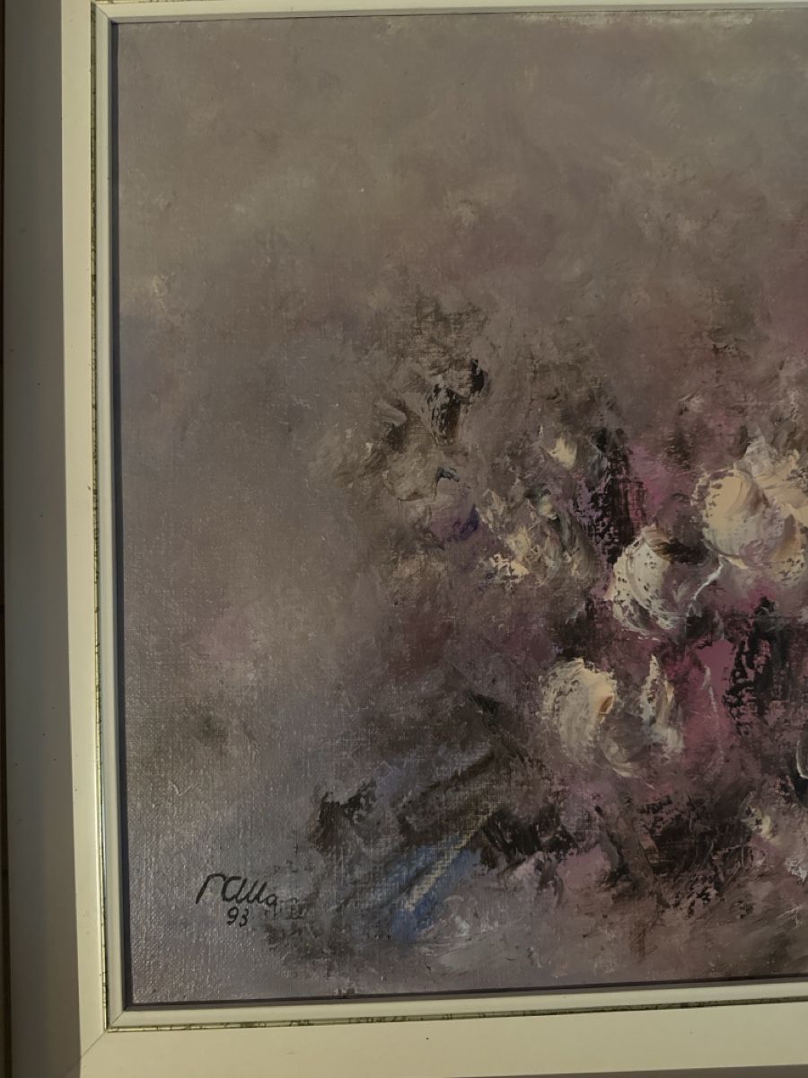 Dipinti: Oil Painting Flowers Abstract Signed – Usato da Cevio venduto da BiadiciT 2