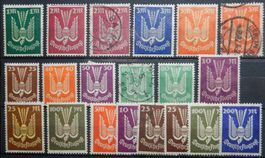Deutsches Reich ex. Kat. 210-267 */gest. 1922/23
