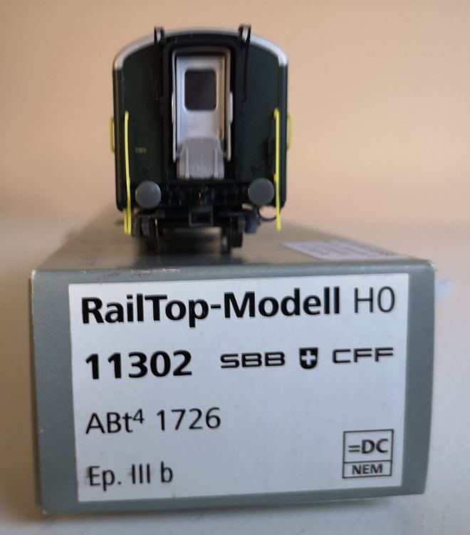 RAIL TOP MODELS Ho,Voiture De Commande ABT 4 n 1726 SBB