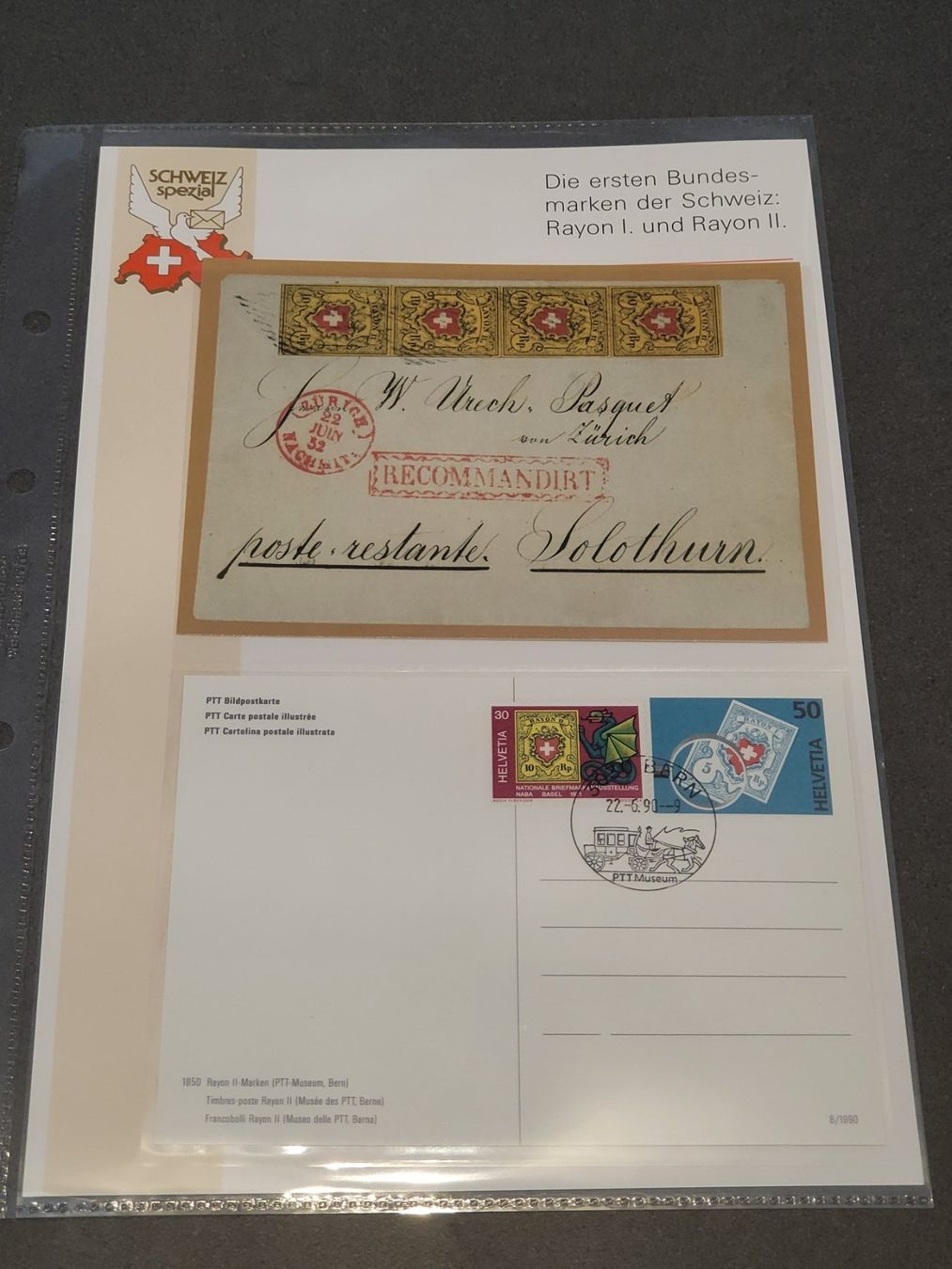 Tutti i francobolli: Briefmarken "Schweiz spezial" - Bundesmarken Rayon – Nuovo (secondo la descrizione) da Weinfelden venduto da michaelino