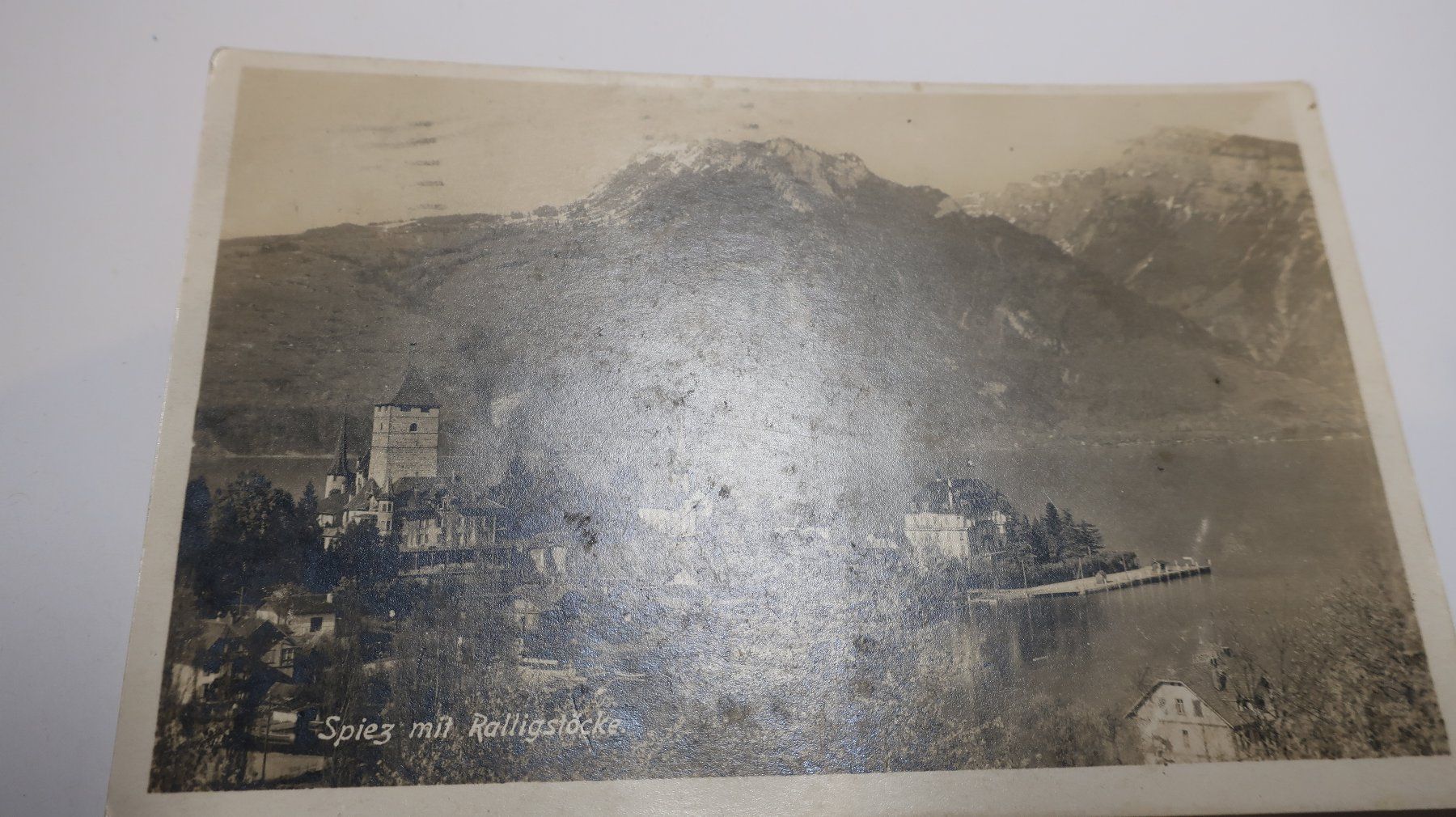 Cartoline postali: Spiez mit Ralligstöcke – Usato da Cormoret venduto da Pascalll2001 1
