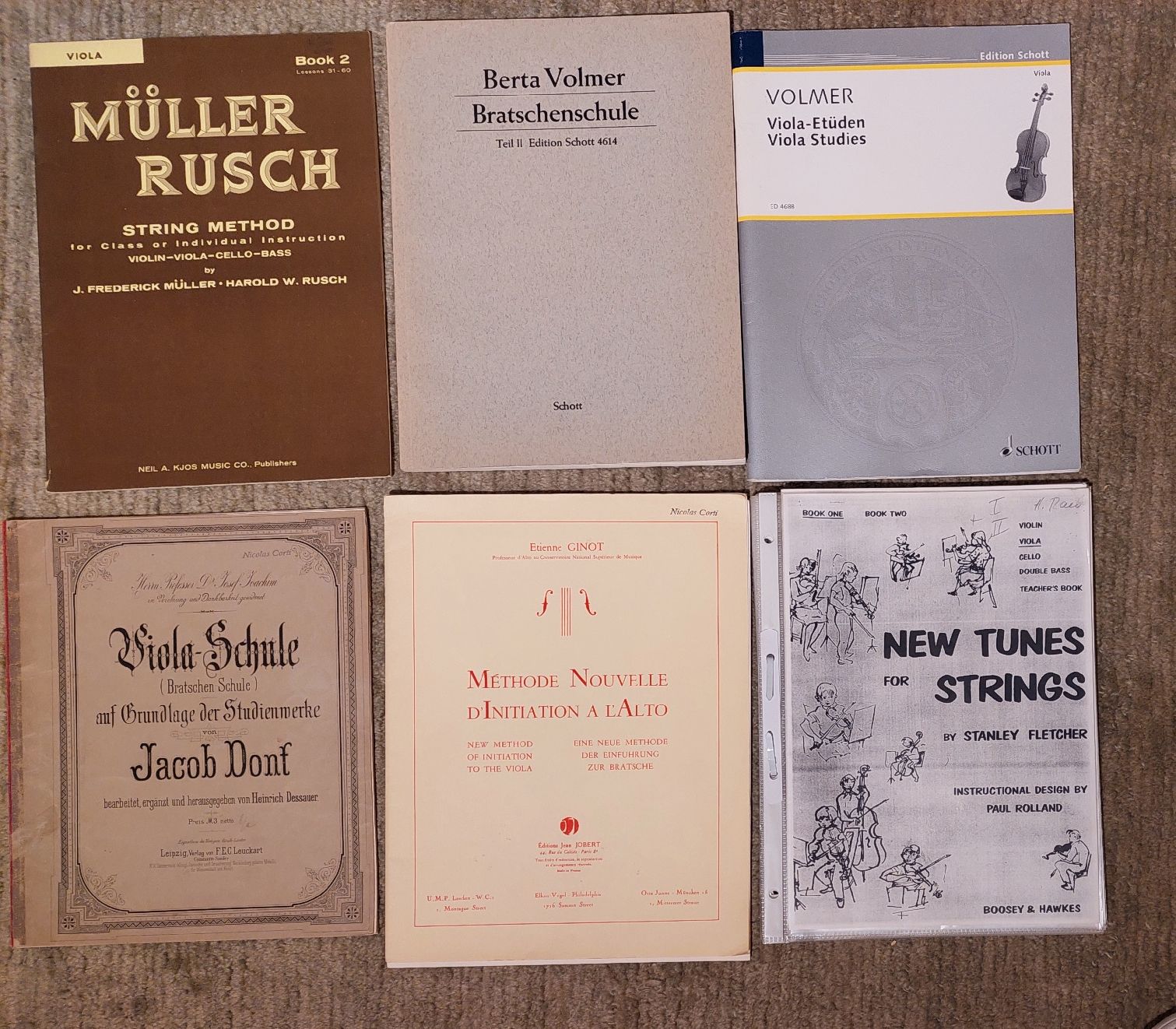 Libri: 6 Violaschulen Hefte – Usato da Zürich venduto da Cortin