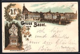 Litho Basel, Teilansicht, Strassburg-Den