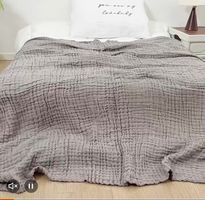 NEU 💛 MOUSSELINE Decke 200x230 cm Baumwolldecke Musselin