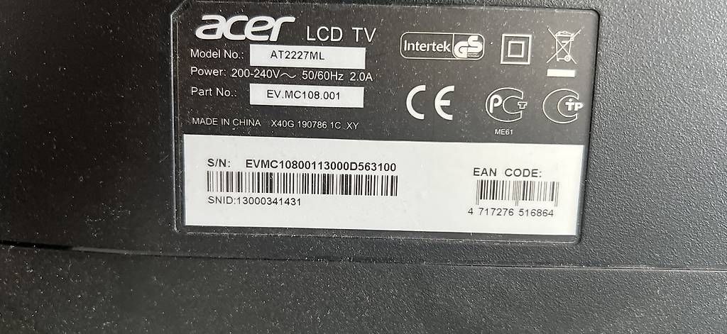 Fernseher: Acer LCD TV 22zoll – Gebraucht aus Rheinfelden von Paedy93 1