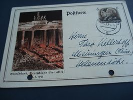 Ganzsache Dt. Reich 1934, gelaufen