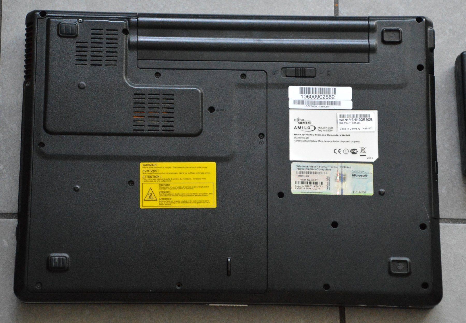 Fujitsu Notebook: Laptop Fujitsu Siemens Amilo Pi2515 – Usato da Collonges venduto da arashee 4
