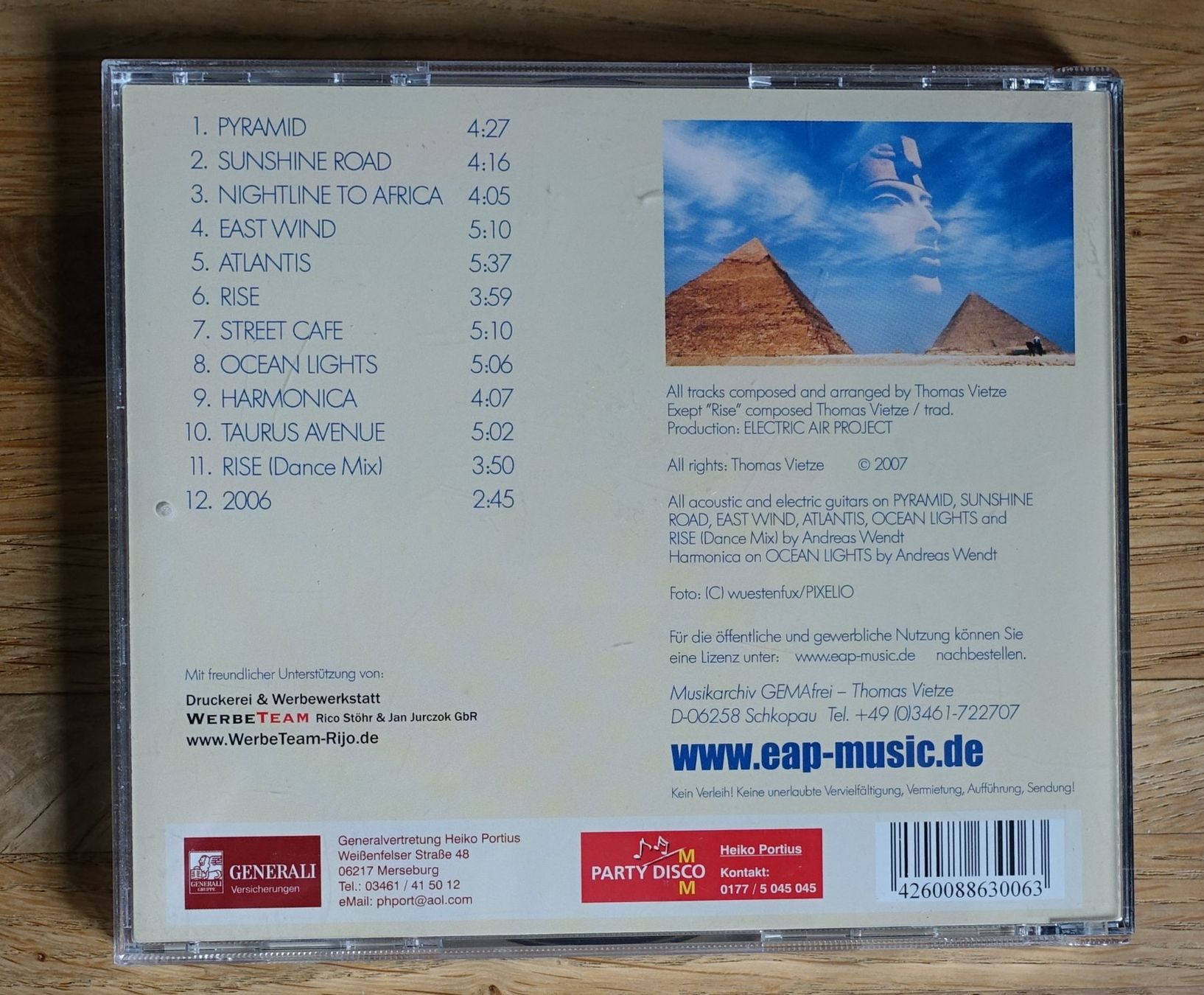 CD: Electric Air Project - World Pictures - D19 – Usato da Sessa venduto da discoverymedia 1