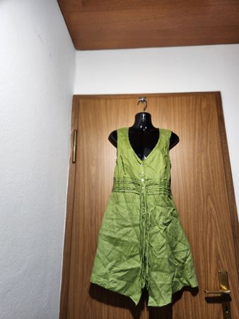 Tunique  lin verte légère été Apanage Collection T. M/L 