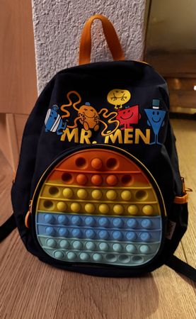 Mr. Men Backpack with Pop-It Toy