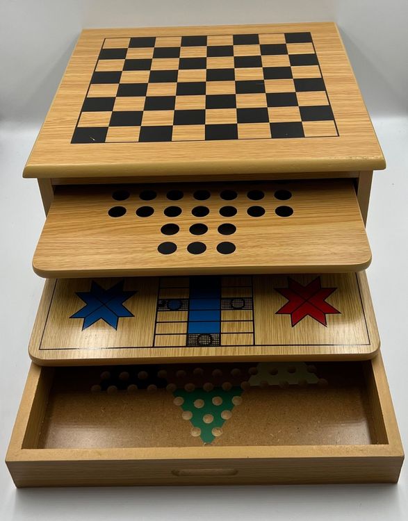 Holzspiele, Schach & Backgammon