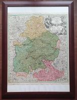 Bild - Kupferstich, Landkarte von Bayern