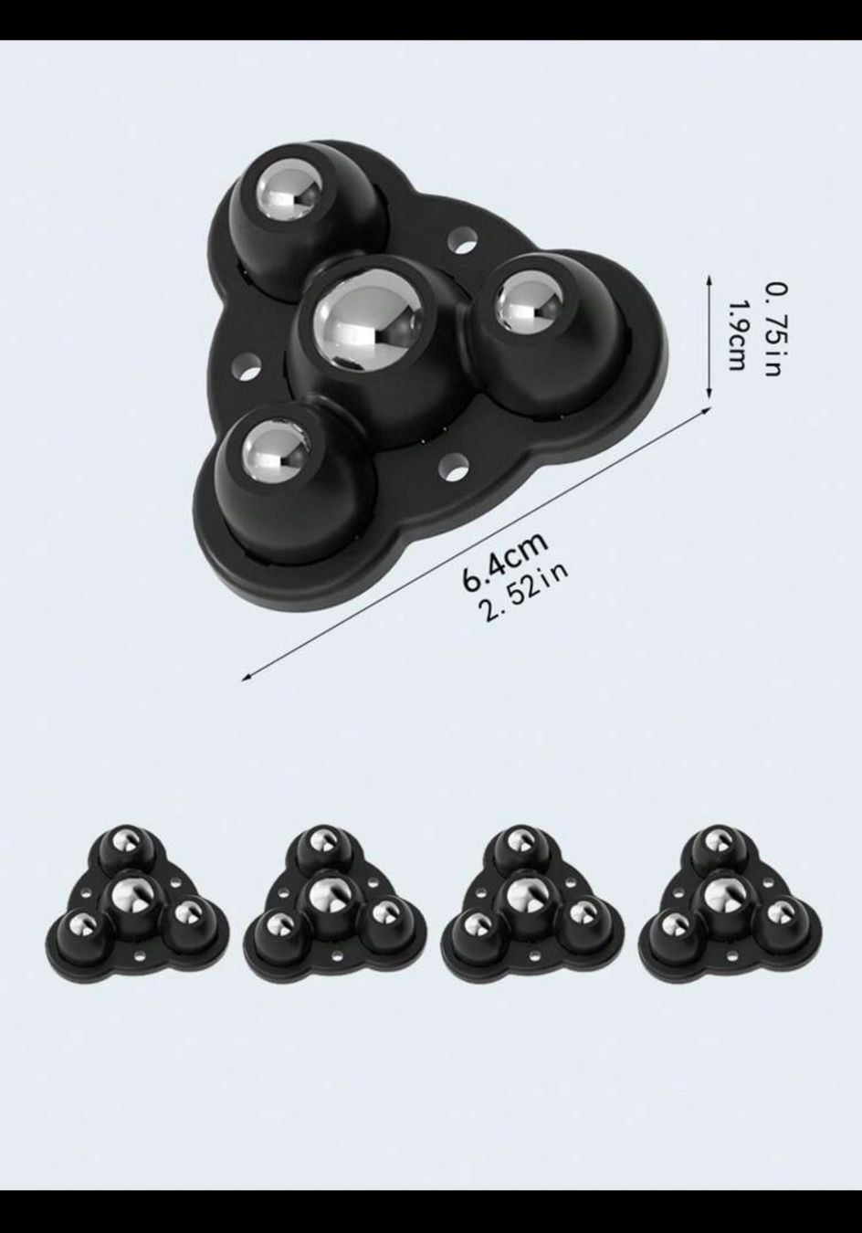 Ruote per filare: 8 Pièces Roulettes Pivotantes Noires – Nuovo e nell'imballaggio originale da Nyon venduto da jen_7dfc